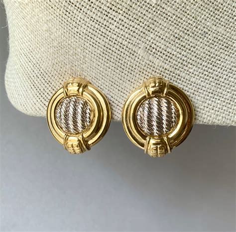 givenchy earrings gold|givenchy vintage earrings.